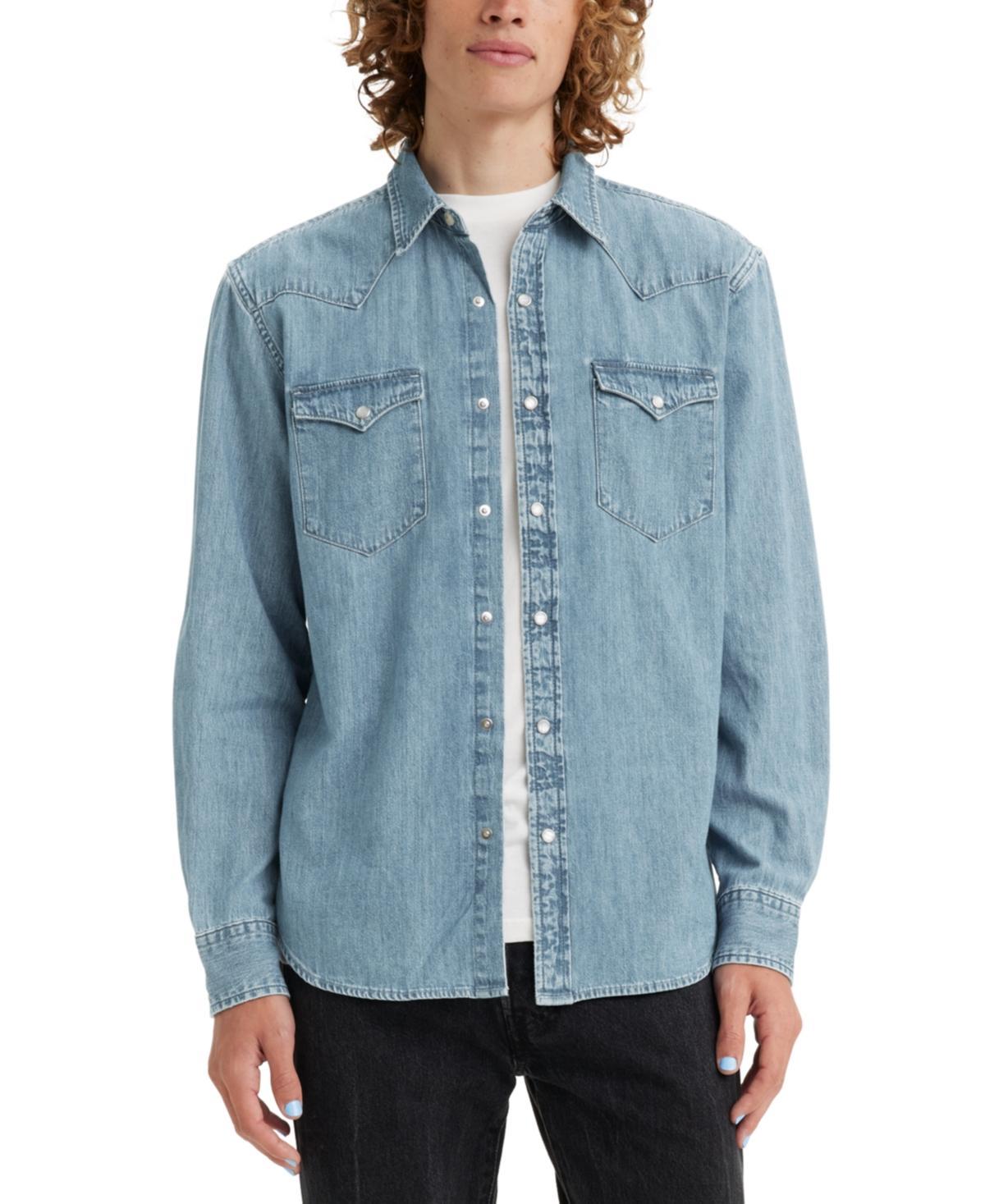 Levis Long Sleeve Plaid Western Shirt Product Image