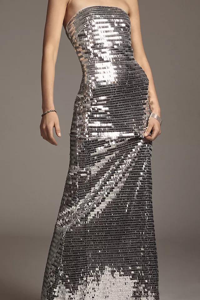 SIMONMILLER Sculpty Strapless Sequin Dress Product Image