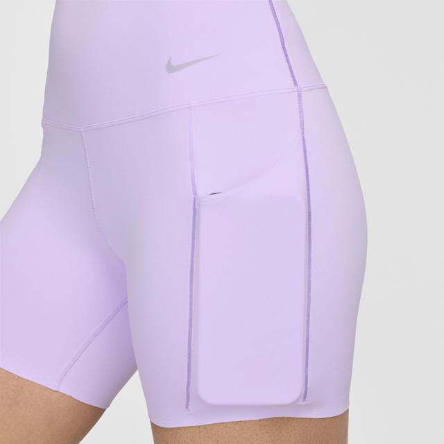 Nike Womens Universa Medium-Support High-Waisted 5 Biker Shorts with Pockets Product Image