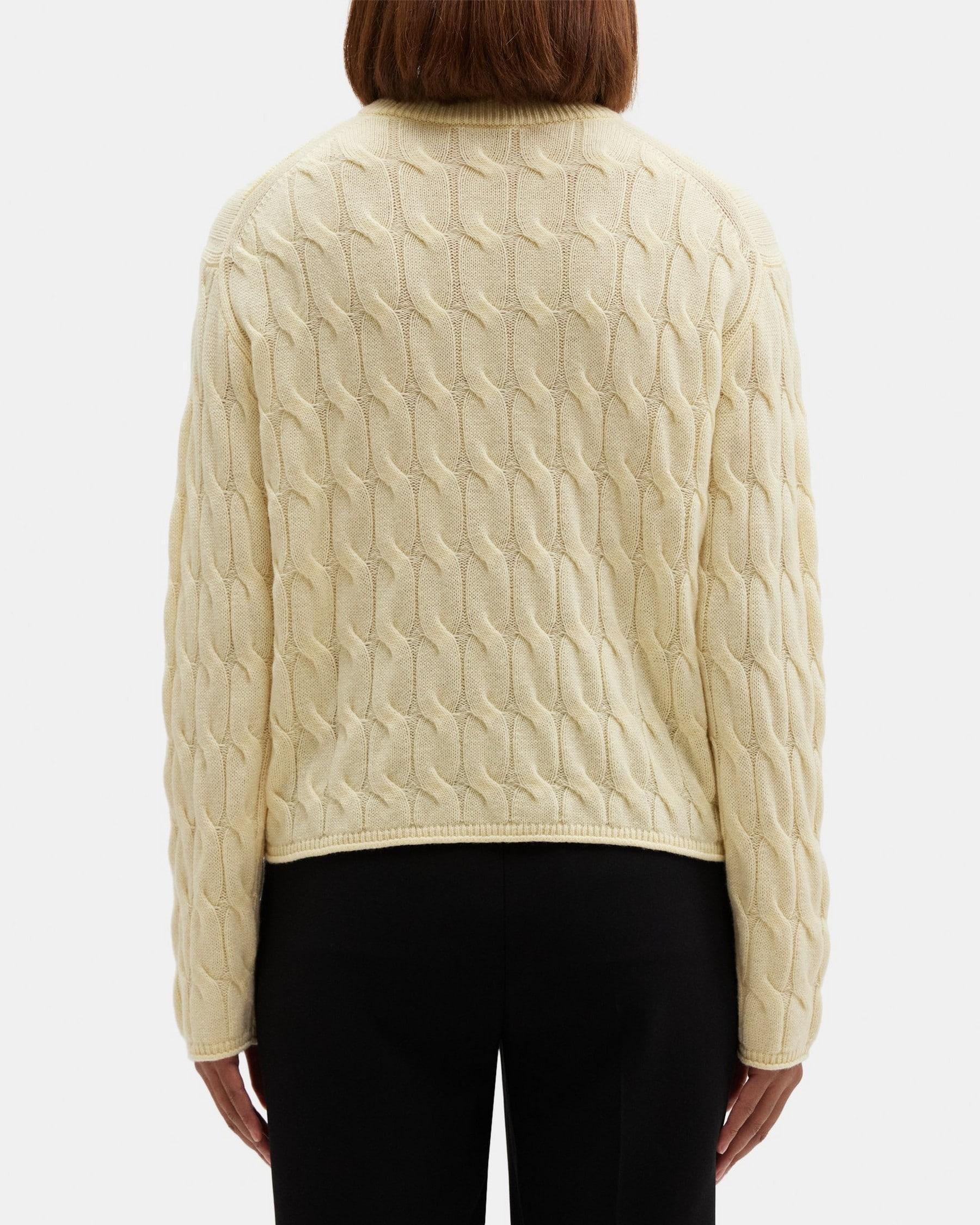 Cable Knit Sweater in Wool-Cashmere Product Image