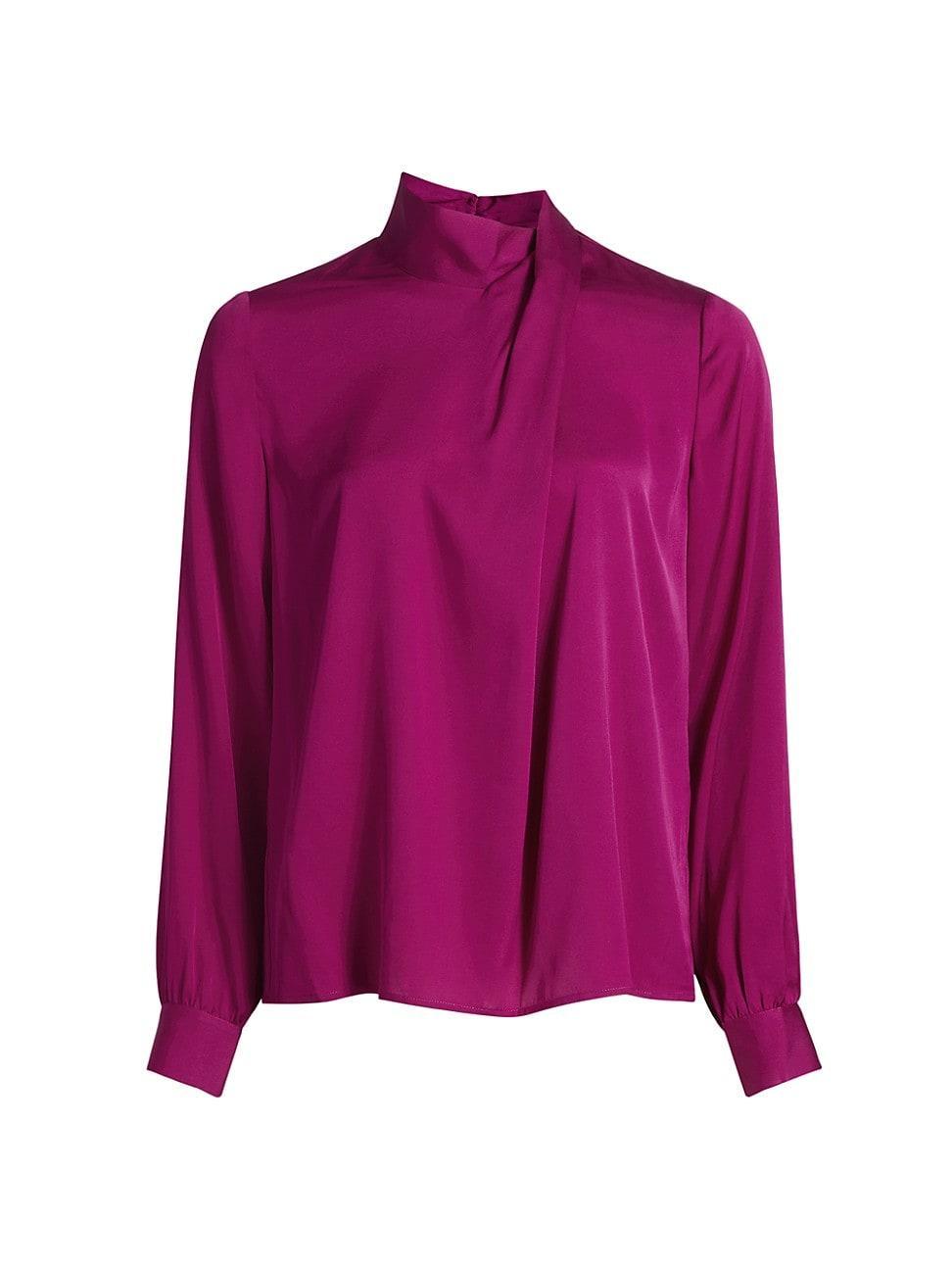 Womens Jaden Silk-Blend Blouse Product Image