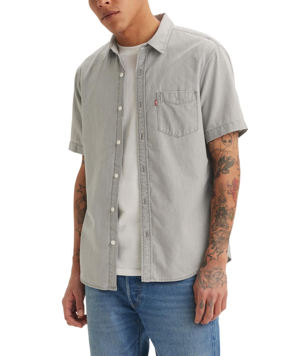 Levis Mens Classic 1 Pocket Short Sleeve Regular Fit Shirt Product Image