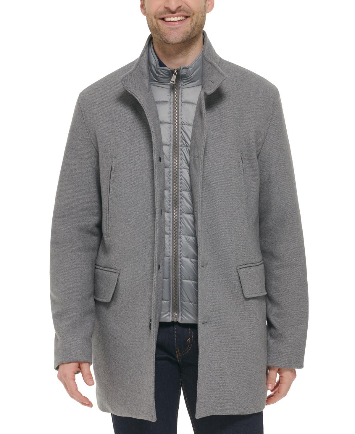 Cole Haan Set-In-Bib WoolTwill Coat Product Image