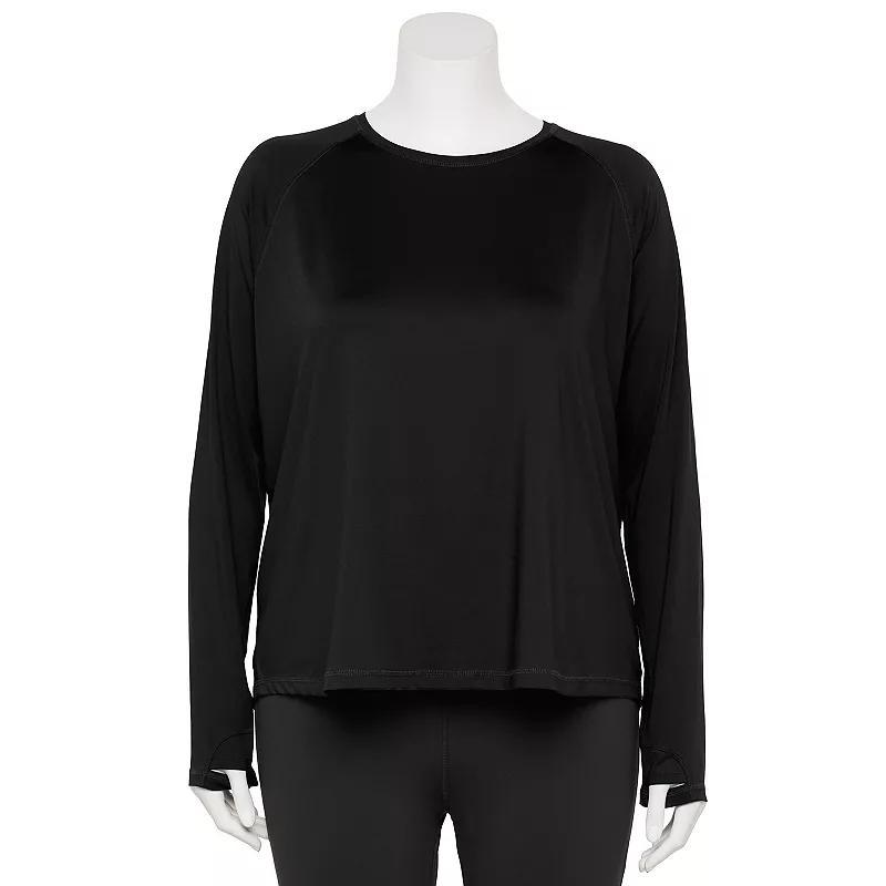 Plus Size Tek Gear Dry Tek Long Sleeve Tee, Womens Product Image