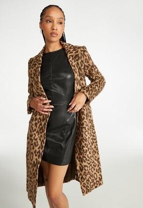 Double Breasted Leopard Coat product image