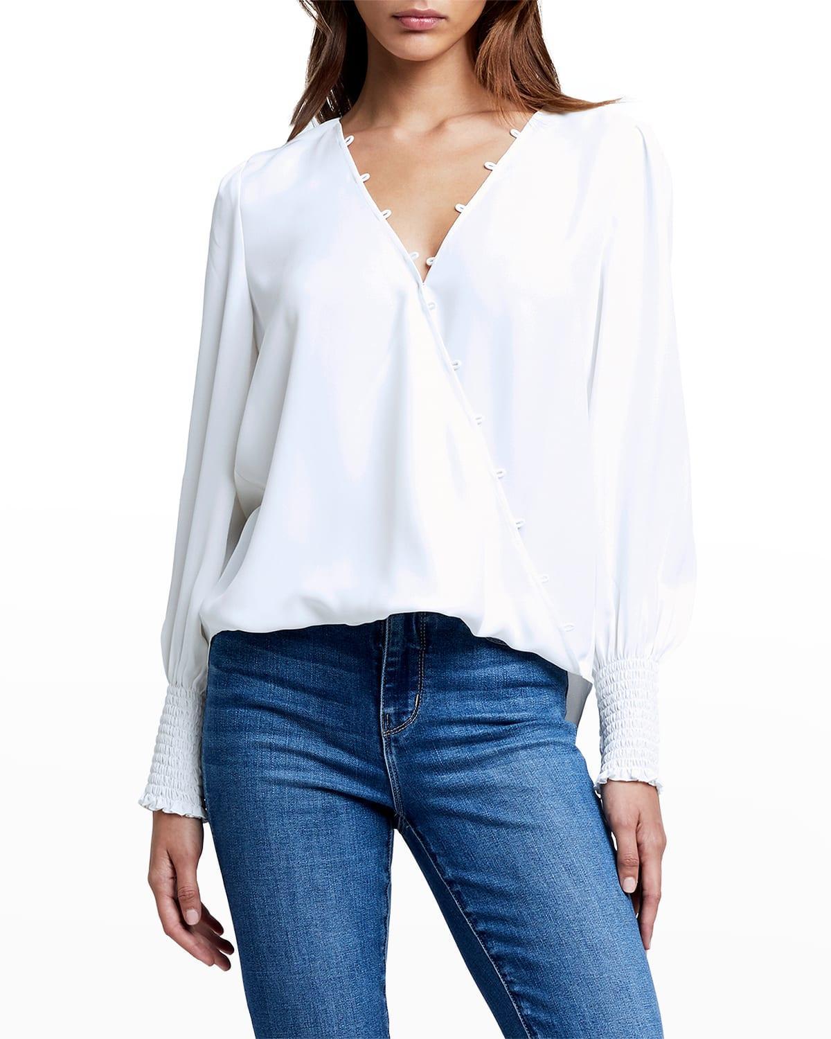 Womens Enzo Surplice Blouse Product Image