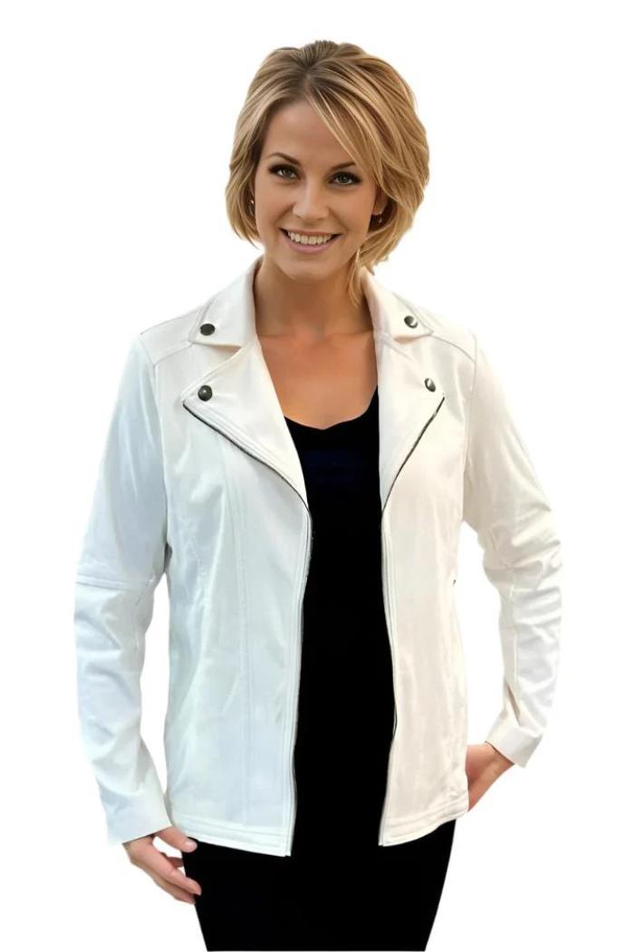 Winter White Faux Suede Jacket product image