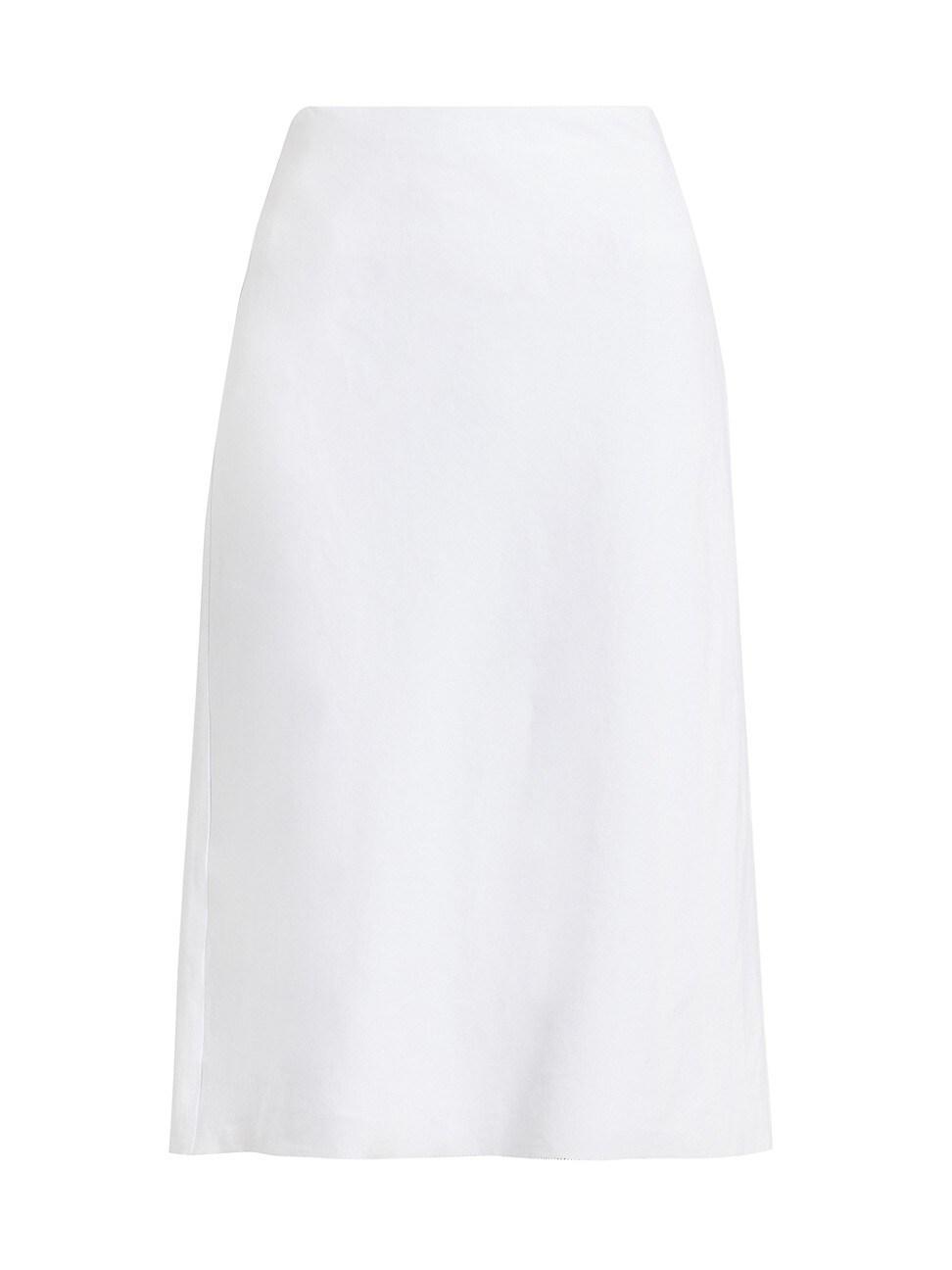 Womens Easy Slip Linen-Blend Skirt Product Image