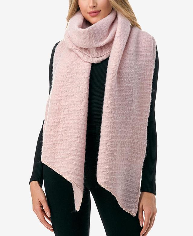 Marcus Adler Womens Solid Scarf with Ribbed Detail Product Image