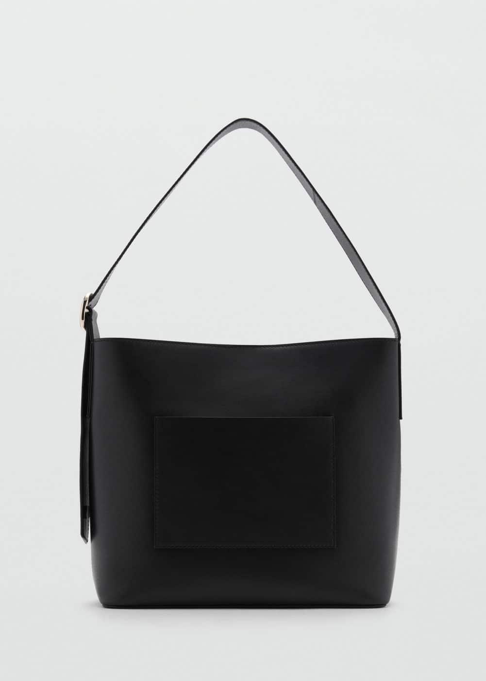 MANGO - Leather shopper bag - One size - Women Product Image