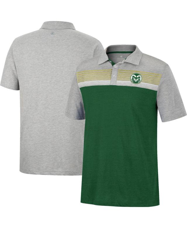 Mens Colosseum Green Colorado State Rams Caddie Polo Shirt - Green Product Image