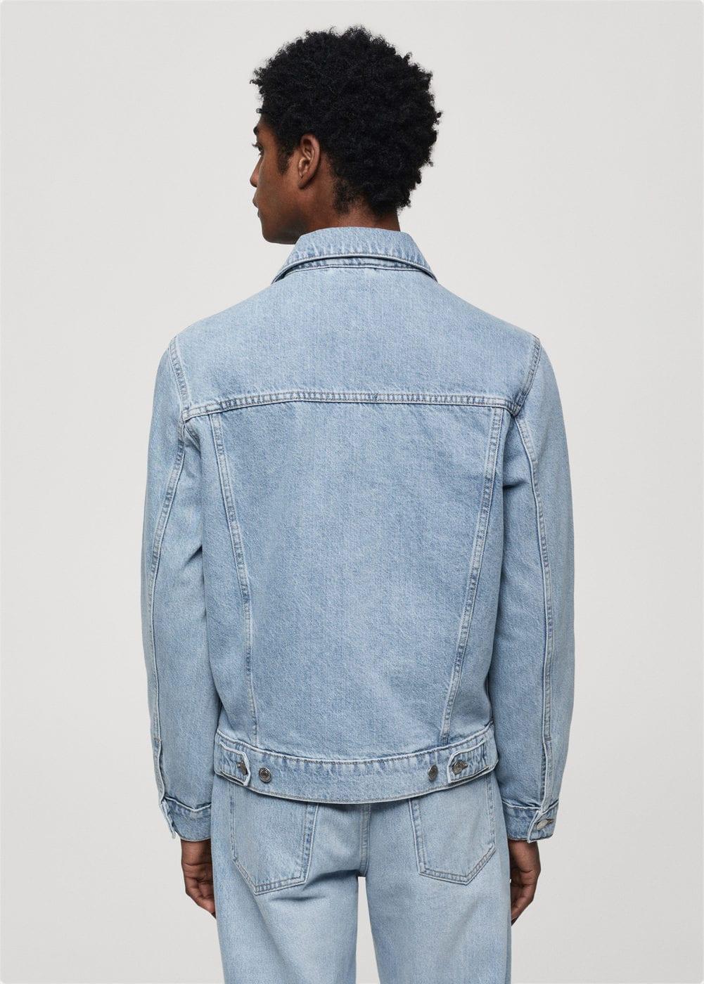 MANGO MAN - Pocketed denim jacket light blueMen Product Image