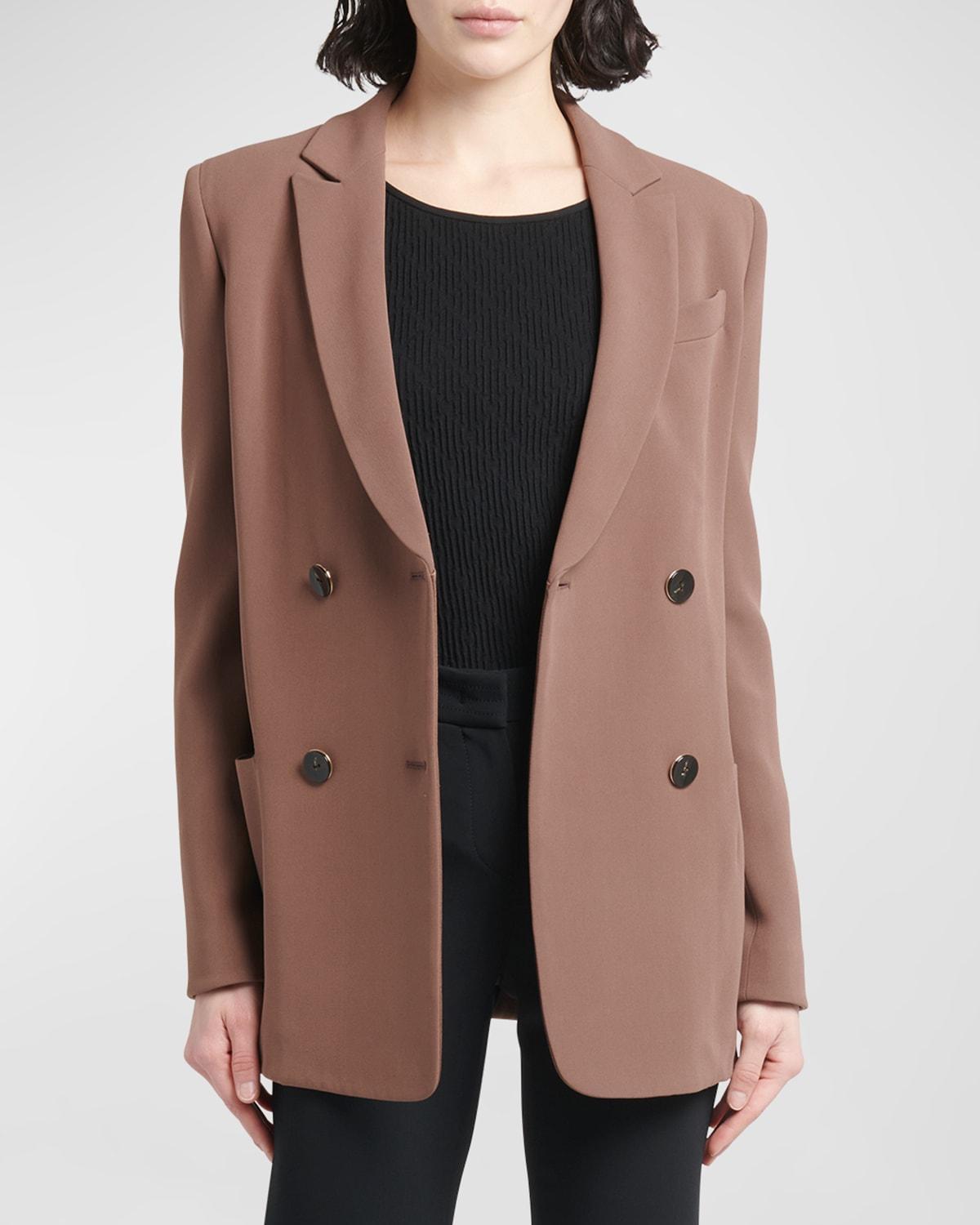 Womens Double-Breasted Cady Jacket Product Image