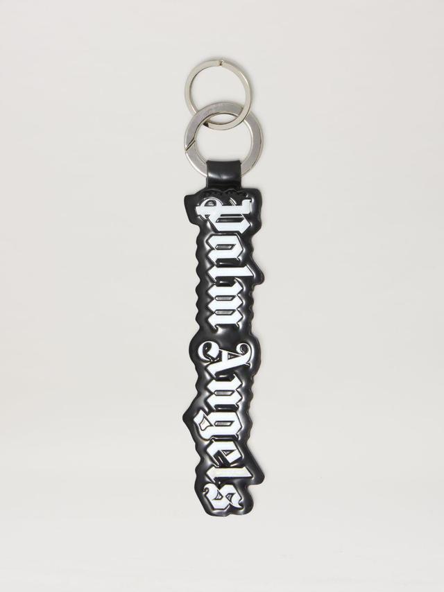 CLASSIC LOGO KEYCHAIN in black  - Palm Angels® Official  Product Image