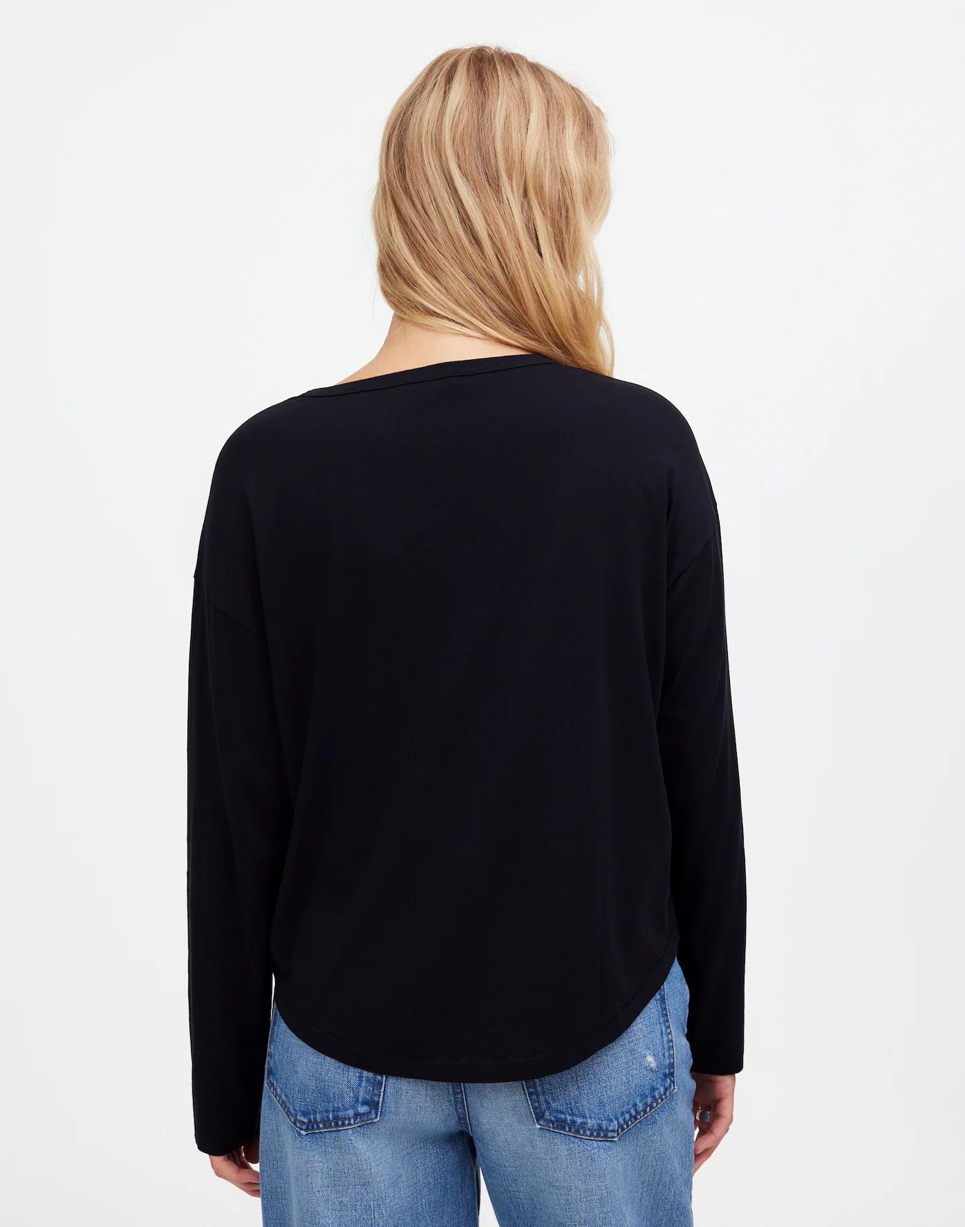 Relaxed Long-Sleeve Crewneck Tee Product Image