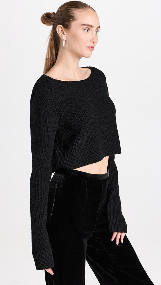 Le Kasha Cannes Cashmere Cropped Sweater | Shopbop Product Image