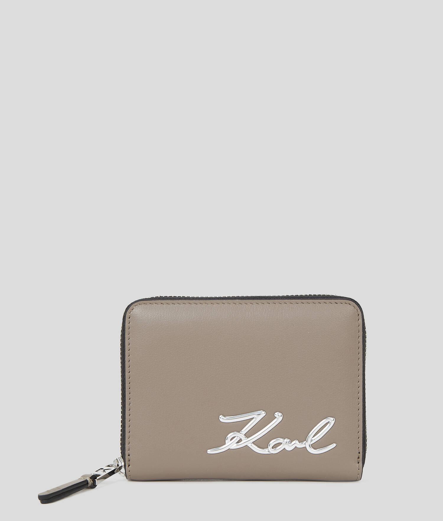 K/SIGNATURE MEDIUM ZIP WALLET Product Image