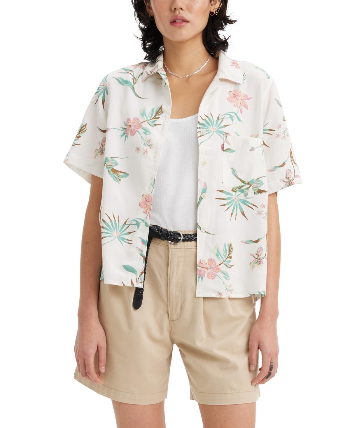 Womens Levis Joyce Resort Short Sleeve Button Front Shirt Product Image