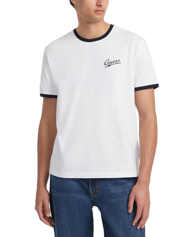 Guess Jeans by Guess Mens Logo Graphic Ringer T-Shirt Product Image