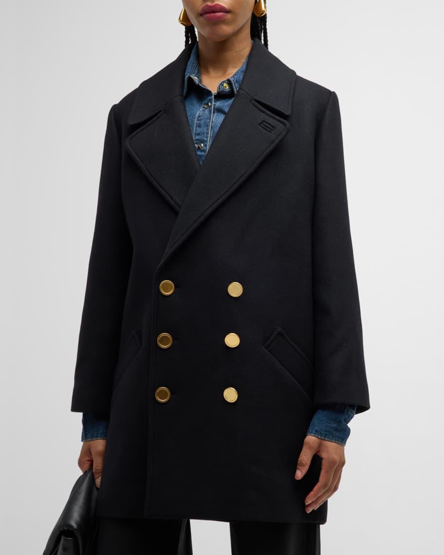 Classic Wool-Blend Peacoat Product Image