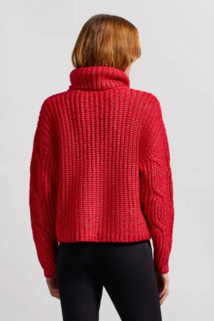 CABLE KNIT TURTLENECK SWEATER Product Image