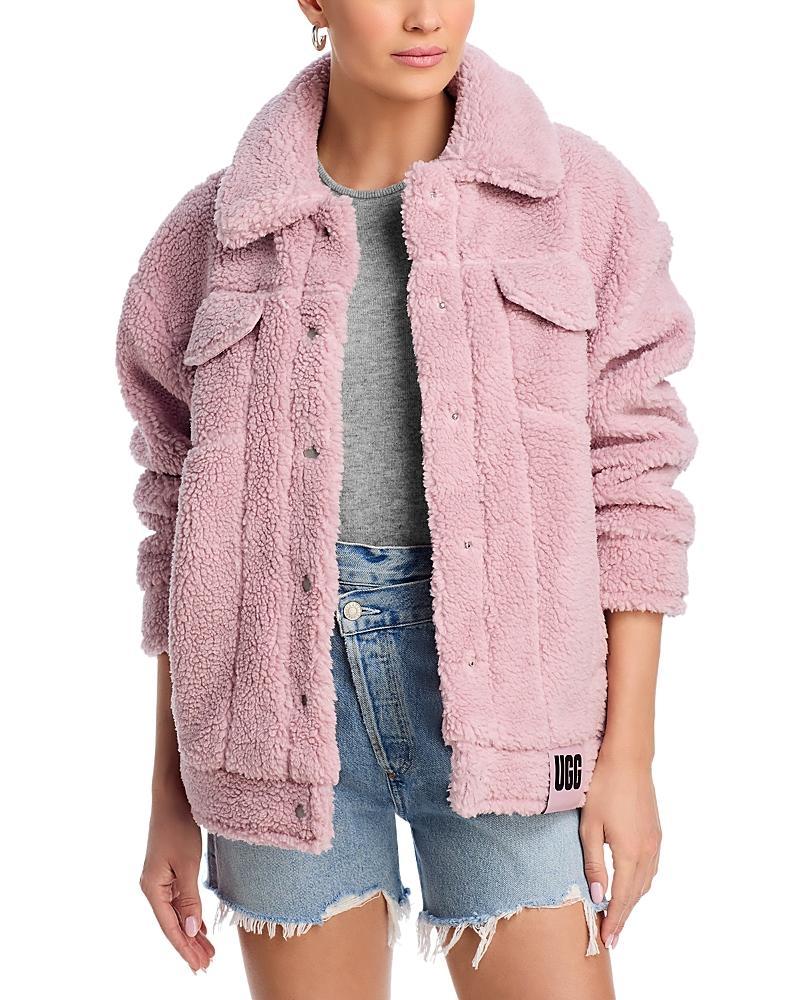 Womens Frankie Faux Shearling Trucker Jacket Product Image