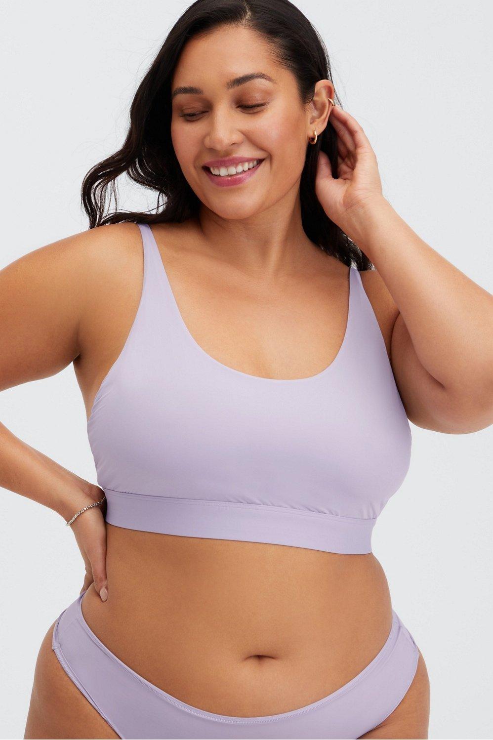 Fabletics Fine Touch Scoop Neck Bralette Womens Shade Size XL Product Image