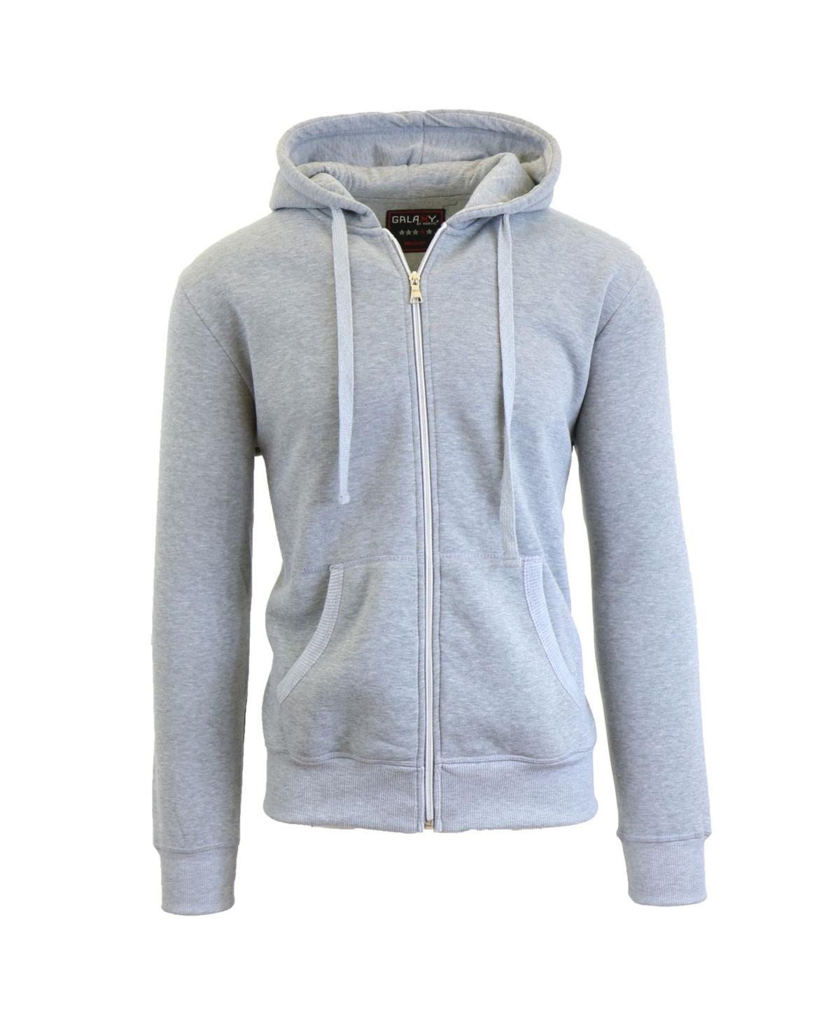 Galaxy By Harvic Mens Full Zip Fleece Hooded Sweatshirt Product Image