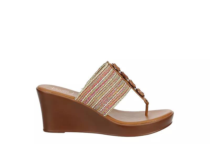 Lauren Blakwell Womens Mahogany Wedge Sandal Product Image