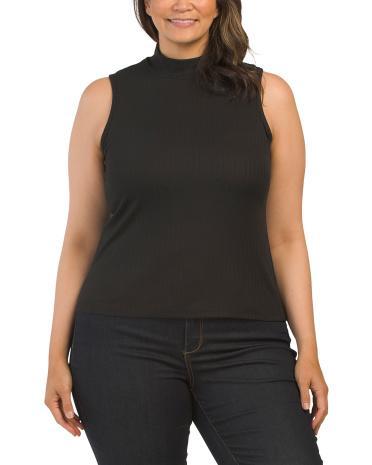 Plus Mock Neck Top for Women | Polyester/Spandex product image