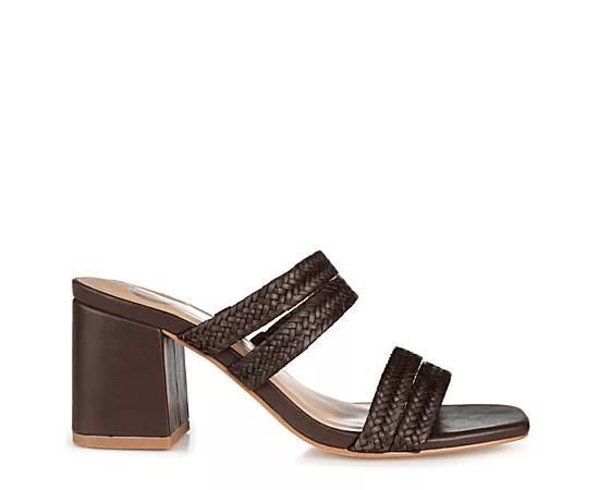 Journee Collection Natia Womens Block Heel Sandals Product Image