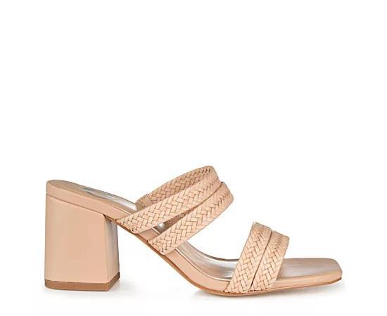 Journee Collection Natia Womens Block Heel Sandals Product Image