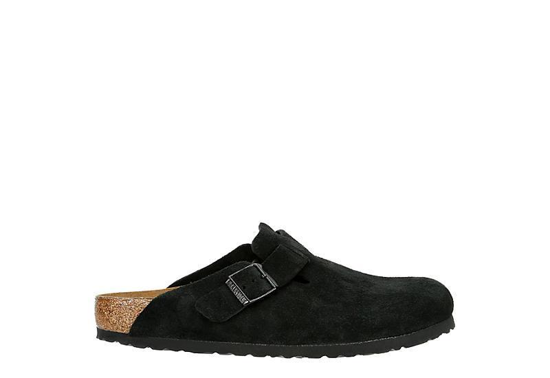 Birkenstock Mens Boston Suede - Shoes Black/Black Product Image