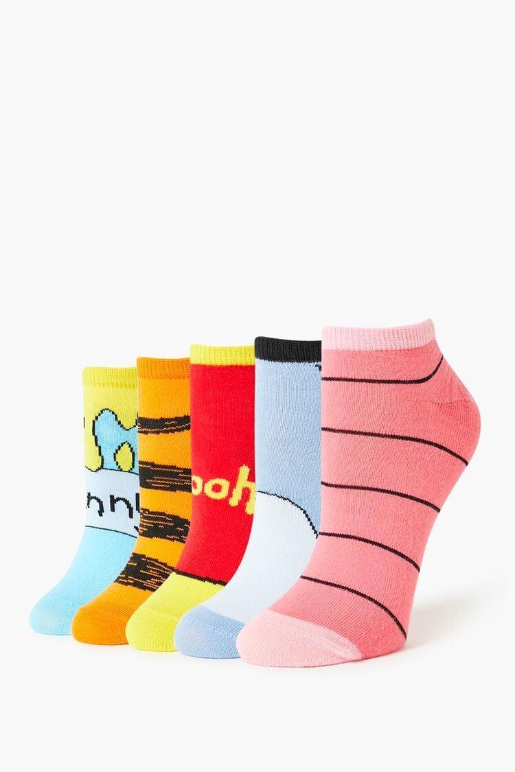 Winnie the Pooh Ankle Socks Set - 5 pack | Forever 21 Product Image