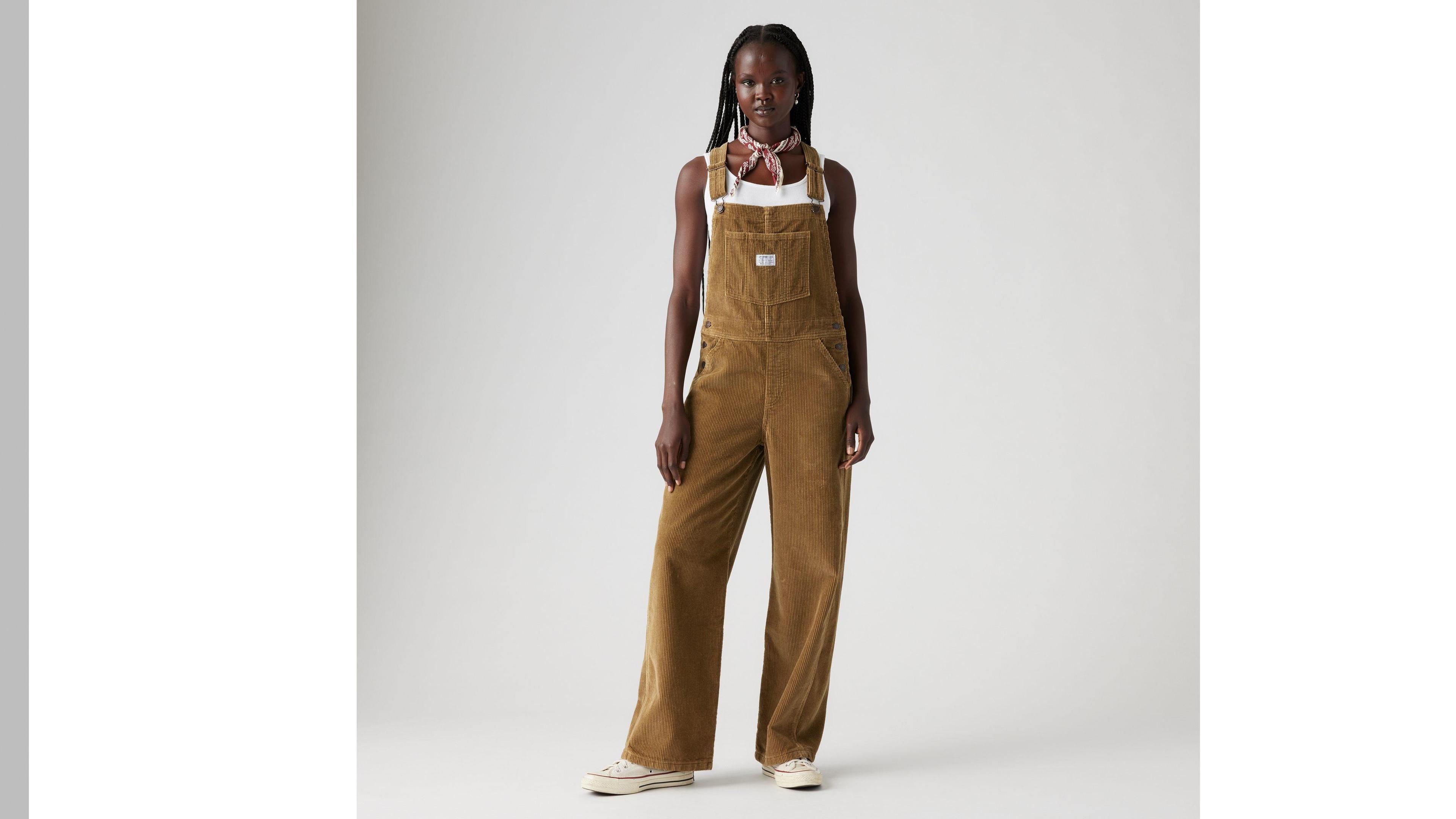 Baggy Corduroy Women's Overalls Product Image