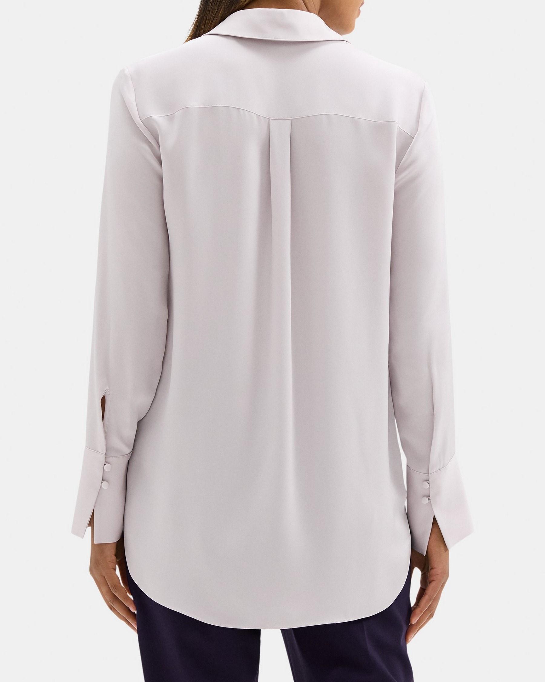 V-Neck Blouse in Silk Product Image