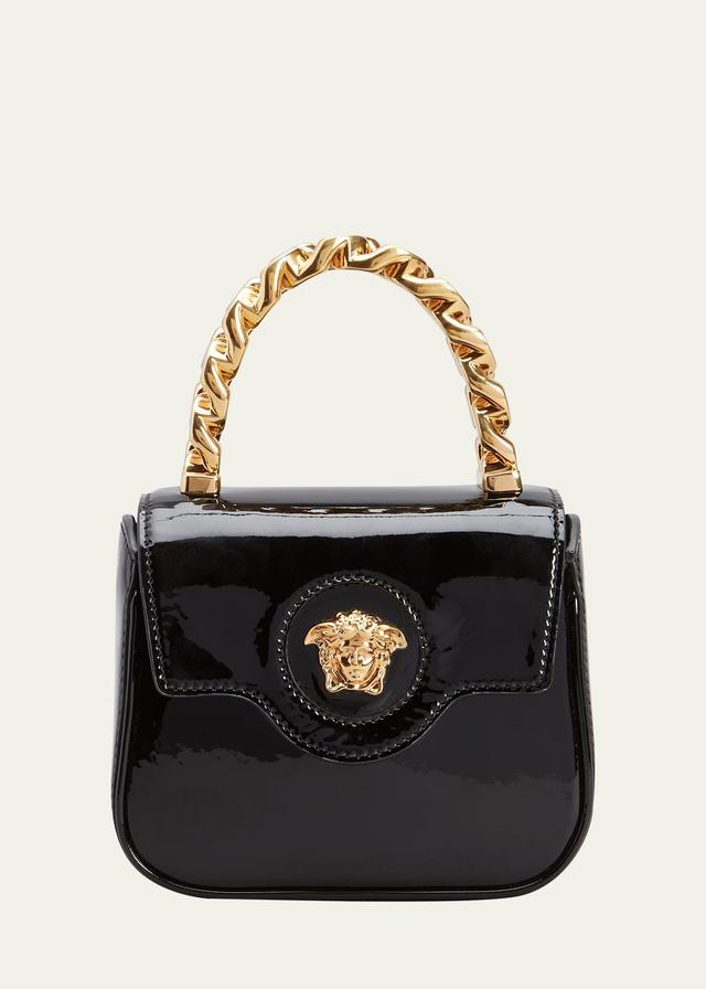 Versace Mini La Medusa Leather Top Handle Bag Product Image