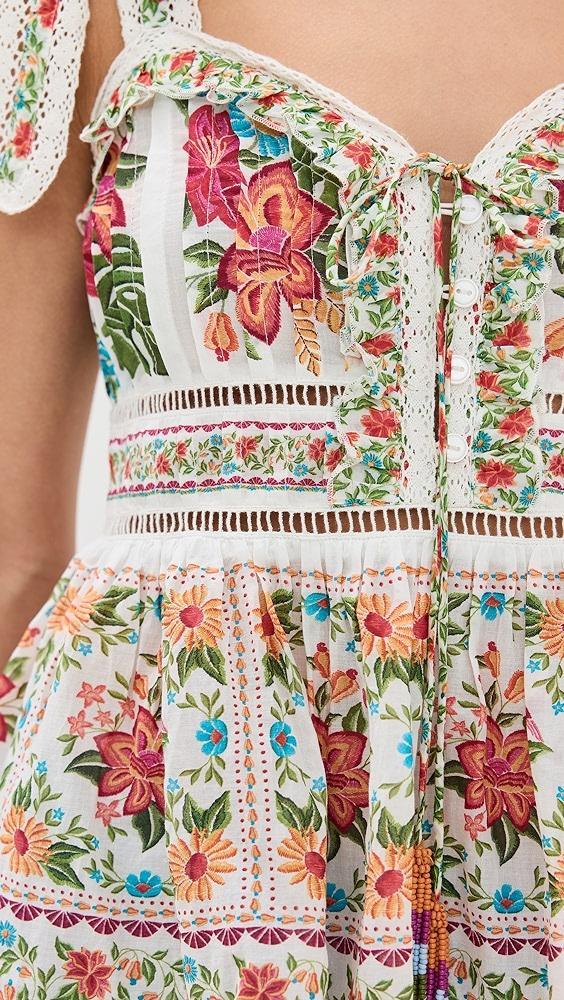 FARM Rio Off White Bloom Garden Sleeveless Blouse | Shopbop Product Image