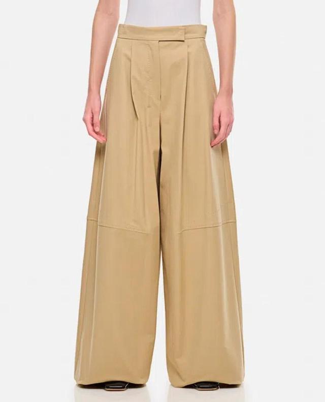 MAX MARA Avoriaz Wide Leg Pants In White Product Image