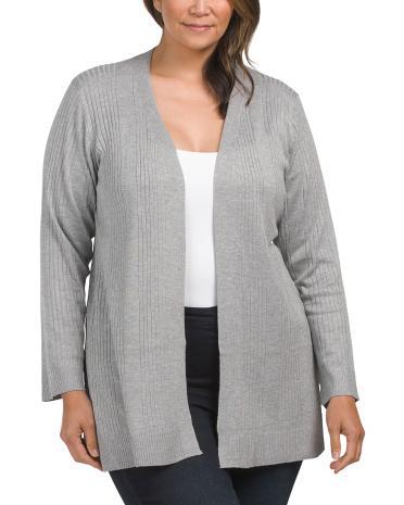 Plus Varigated Cardigan for Women Product Image