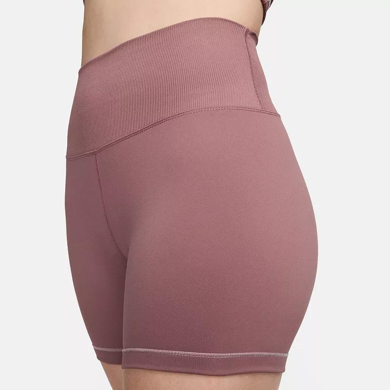 Nike Womens One Rib High-Waisted 5 Biker Shorts Product Image