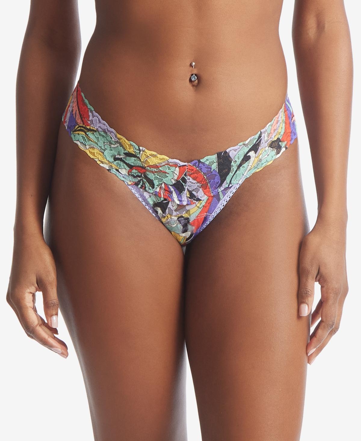 Hanky Panky Printed Daily Low Rise Thong (Summer Love) Women's Underwear Product Image