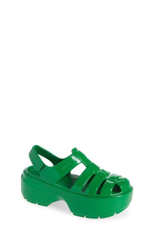 CROCS Stompy High Shine Water Resistant Platform Fisherman Sandal Product Image