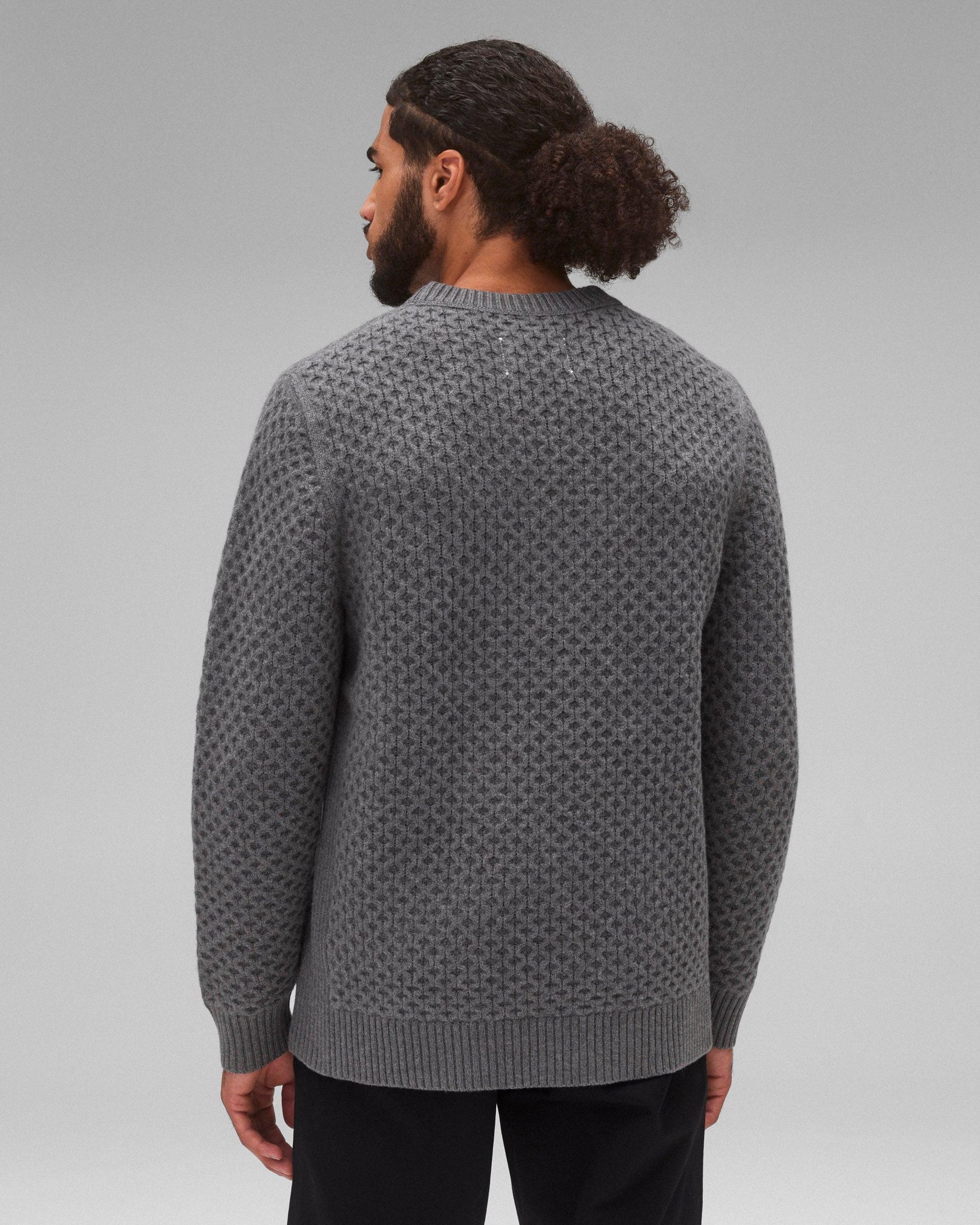 Merino Honeycomb Crewneck Male Product Image