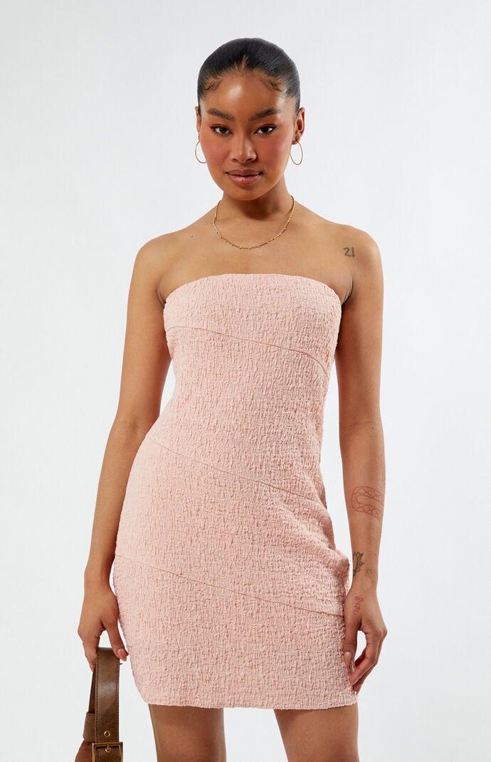 Women's Seamed Strapless Mini Dress Product Image