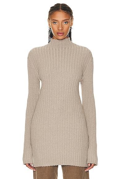 Womens Deidree Silk Rib-Knit Sweaterdress Product Image