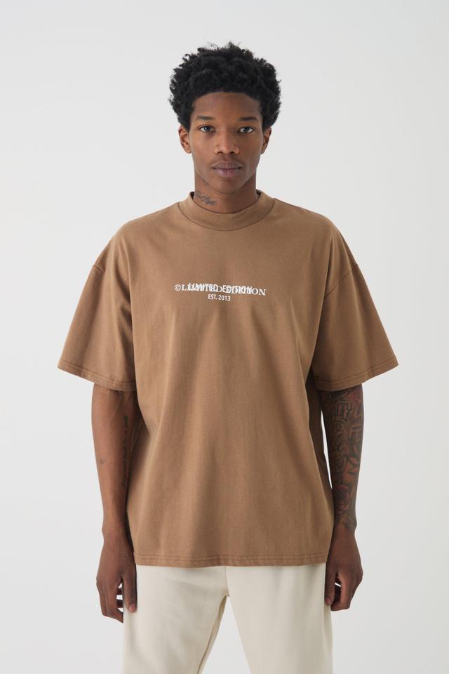 Heavyweight Limited Oversized T-shirt | boohooMAN USA Product Image