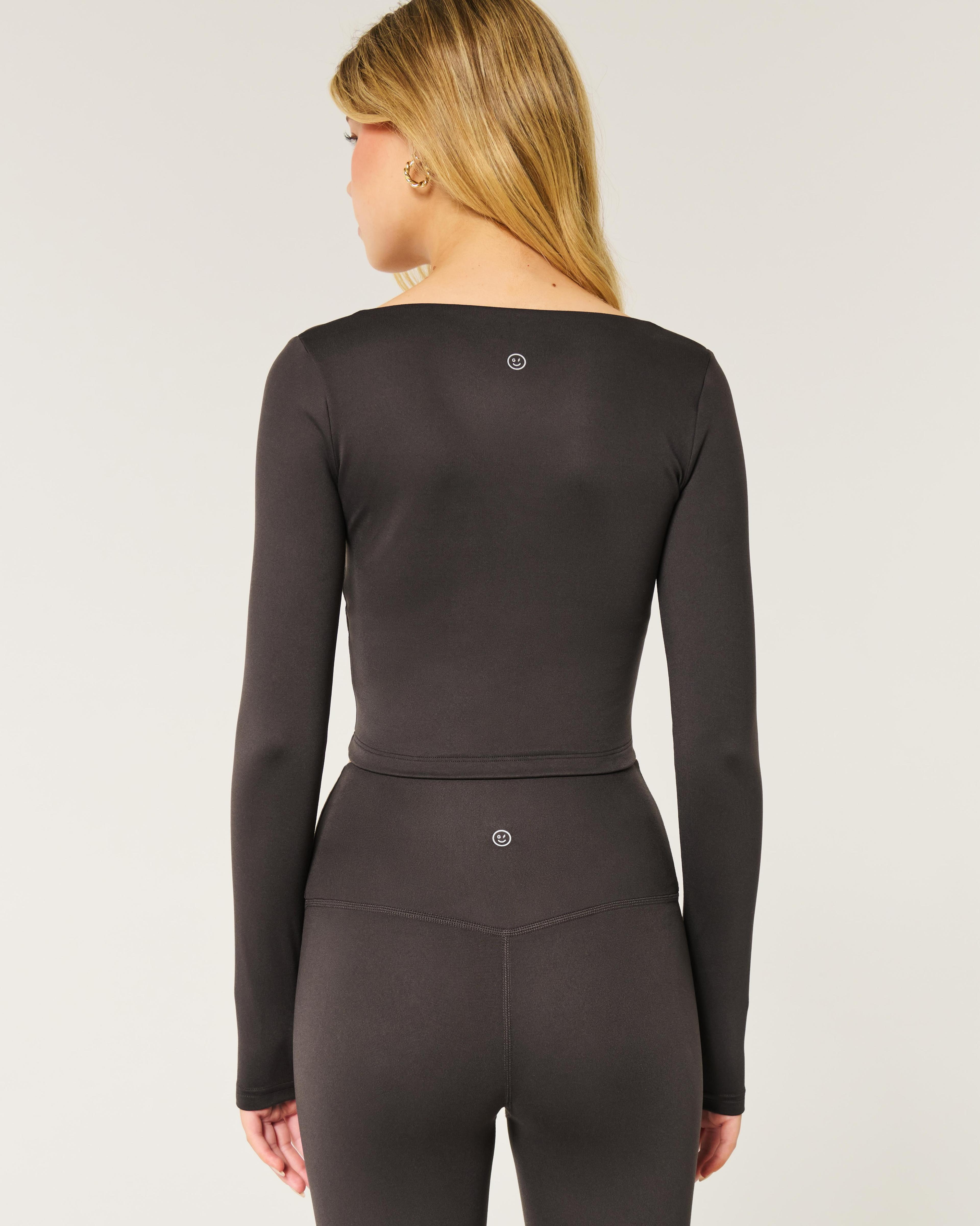 Gilly Hicks Active Recharge Long-Sleeve Plunge Top Product Image