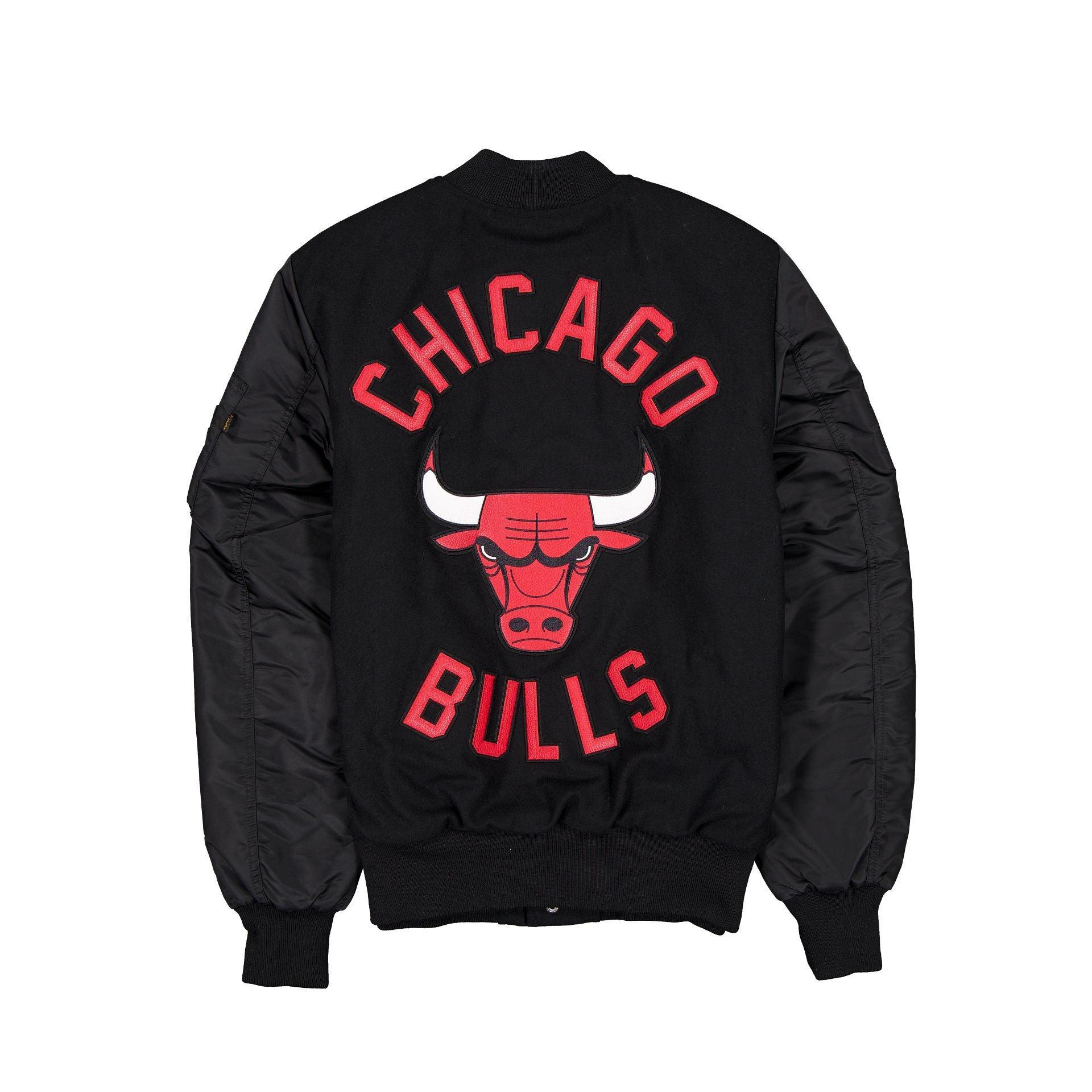 Alpha Industries x Chicago Bulls MA-1 Wool Varsity Jacket Male Product Image