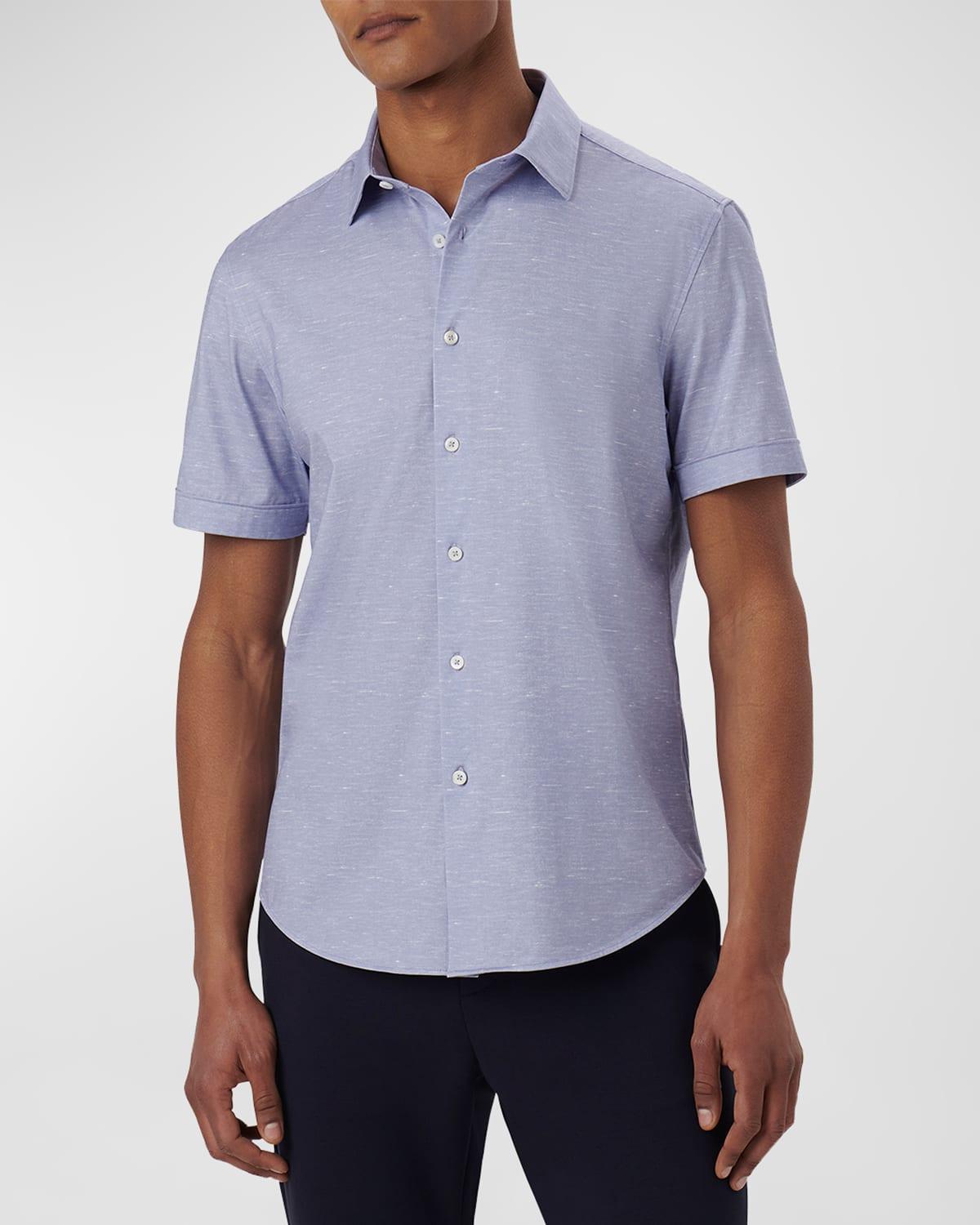 Mens OoohCotton Tech Heathered Sport Shirt Product Image